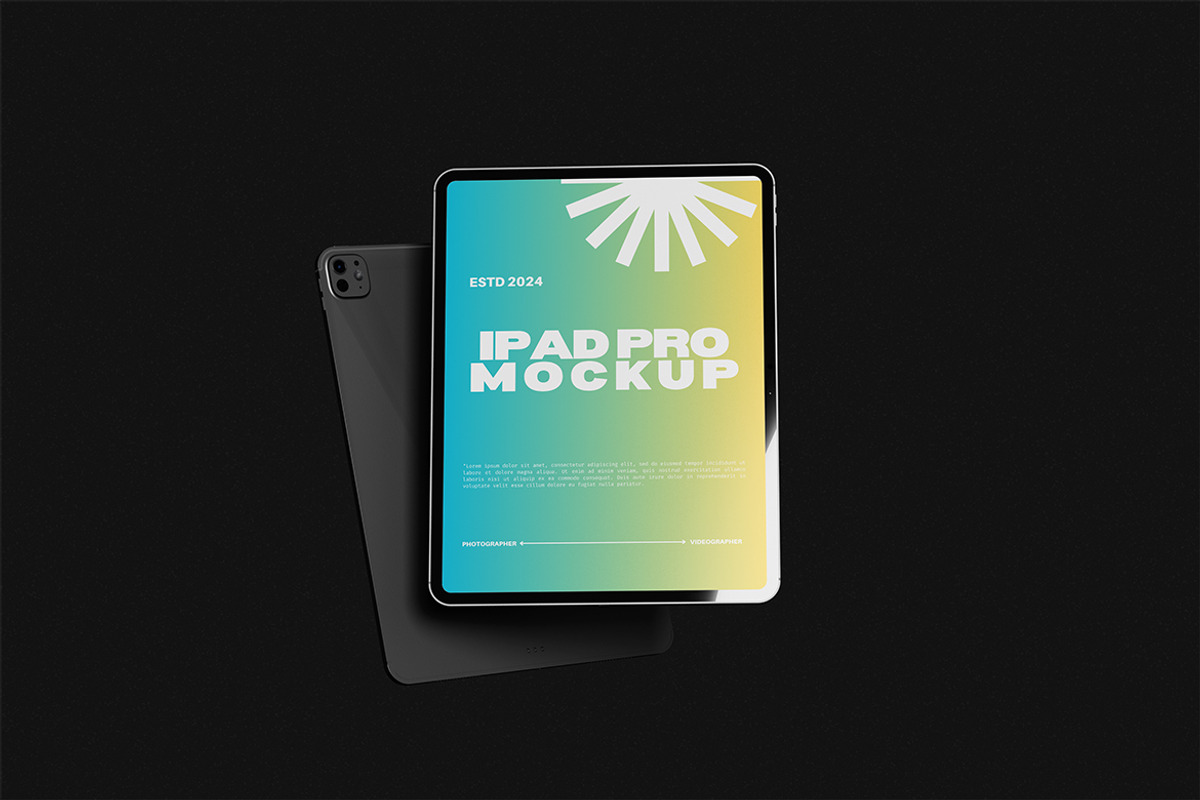 iPad Pro Mockup, an iPad Mockup by HanaSaka_Studio (Photo 5 of 5)