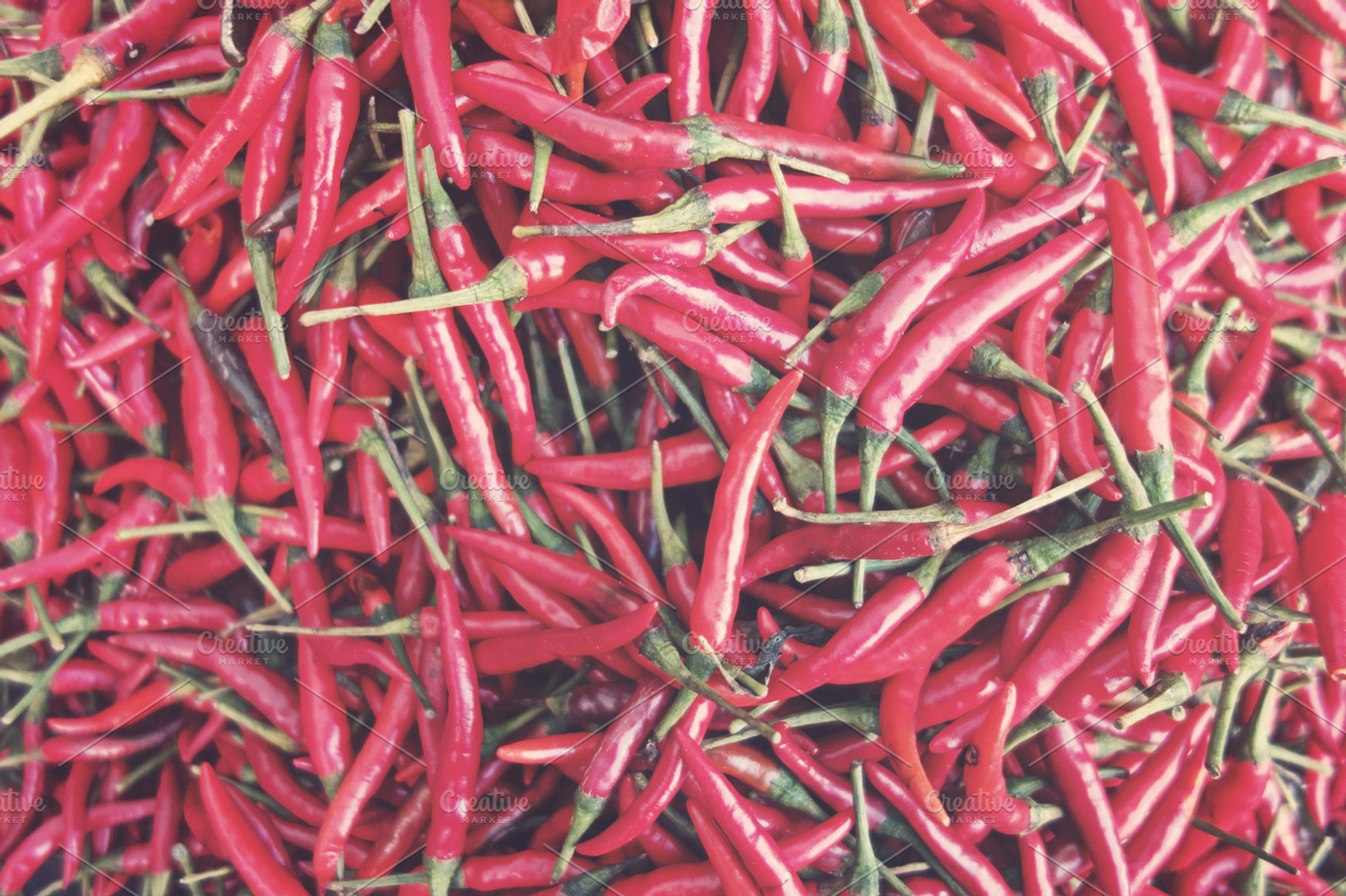 Chili peppers containing spicy, food, and background
