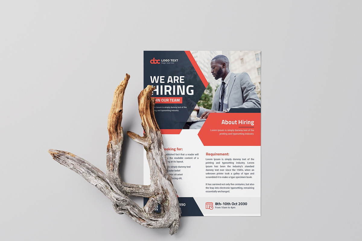 We Are Hiring Flyer Template, a Flyer Template by zahidhossainalif (Photo 3 of 4)