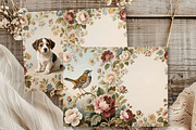 Floral Romance – Junk Journal Pages., a Decorative Illustration by GalaDesign03 (Thumbnail 7 of 8)