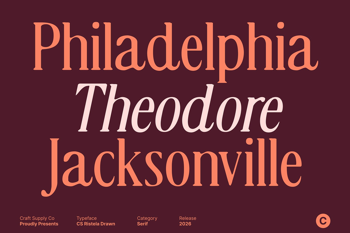CS Ristela Drawn, a Serif Font by Craft Supply Co. (Photo 5 of 8)