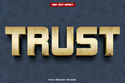 Trust 3D editable text effect, a Layer Style Add-On by Hello Muh (Thumbnail 1 of 2)