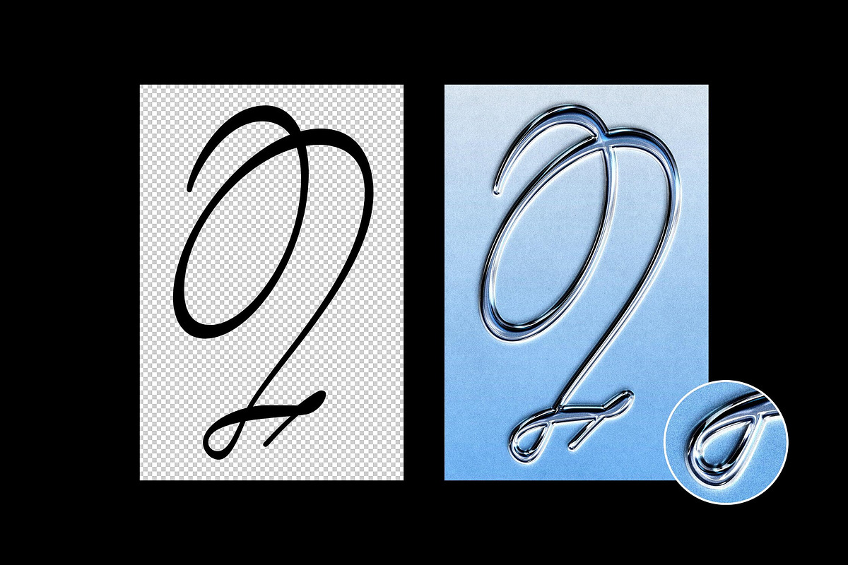 Silver Stamp Vertical Text Effect, a Layer Style Add-On by Design Squad (Photo 2 of 2)