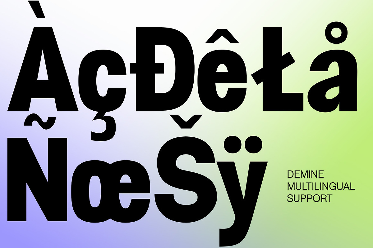Demine – Condensed Bold Sans Serif, a Sans Serif Font by Craft Supply Co. (Photo 7 of 8)