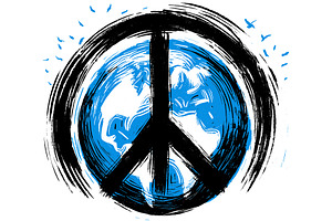 Earth World Peace Symbol