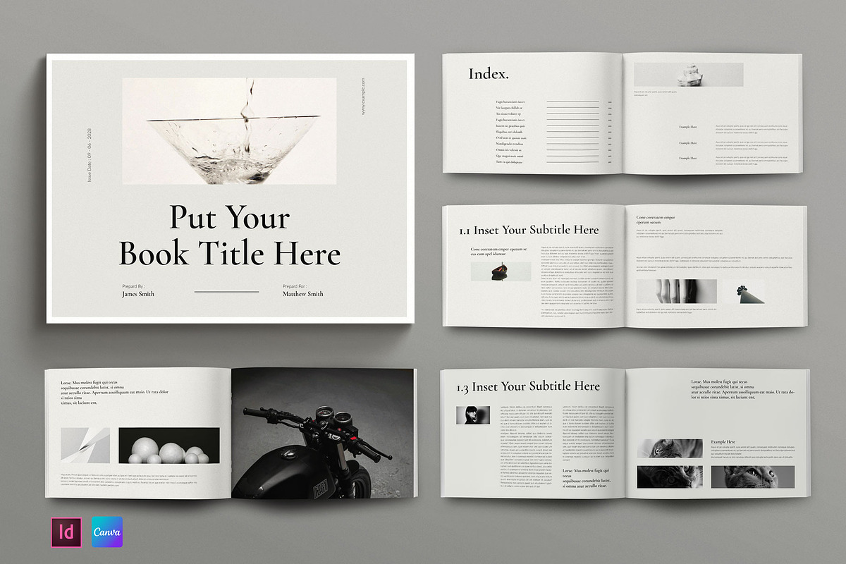 Book Title Landscape Layout, a Brochure Template by Seeing-art (Photo 1 of 13)
