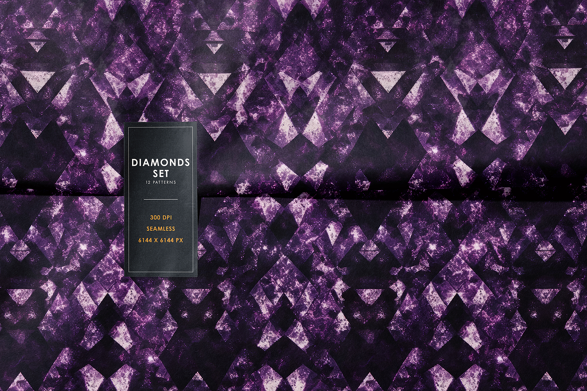 Diamonds seamless patterns, a Pattern Graphic by Ninterints (Photo 13 of 16)
