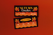 Yellow Quirky Autumn Sale Voucher, a Card Template by graphicook (Thumbnail 1 of 3)