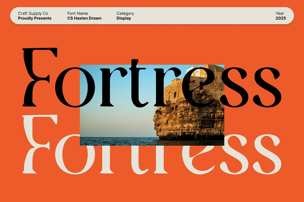 CS Hasten Drawn, a Serif Font by Craft Supply Co. (Photo 7 of 8)