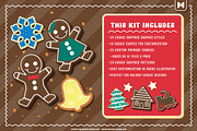 Christmas Cookie Graphic Styles, an Object Graphic by Mutant Lagoon (Thumbnail 2 of 6)