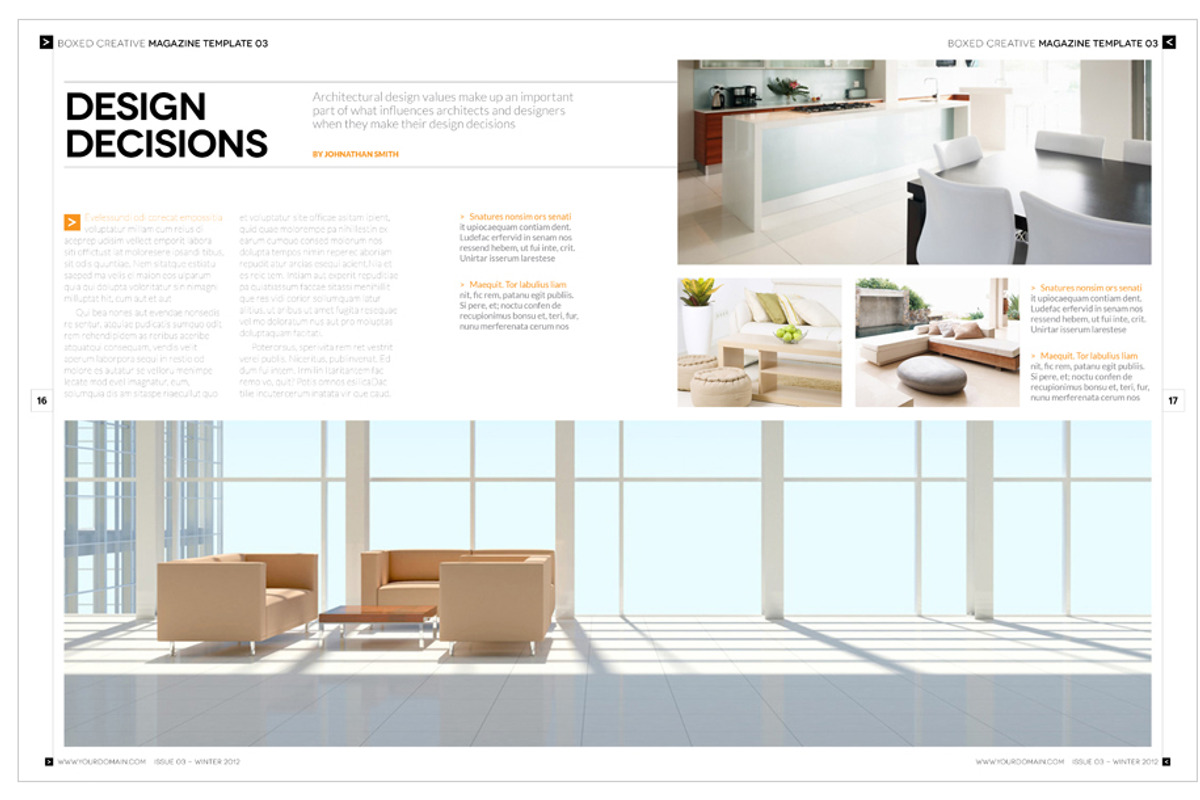 Magazine Template InDesign 03, a Magazine Template by Love Graphic Design (Photo 17 of 36)