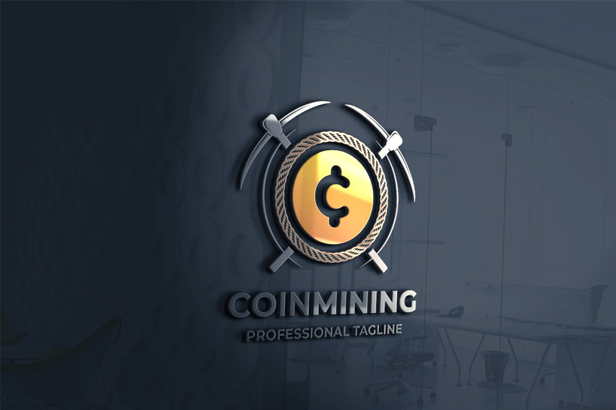 Coin Mining Logo, a Branding & Logo Template by Design_Planet ...