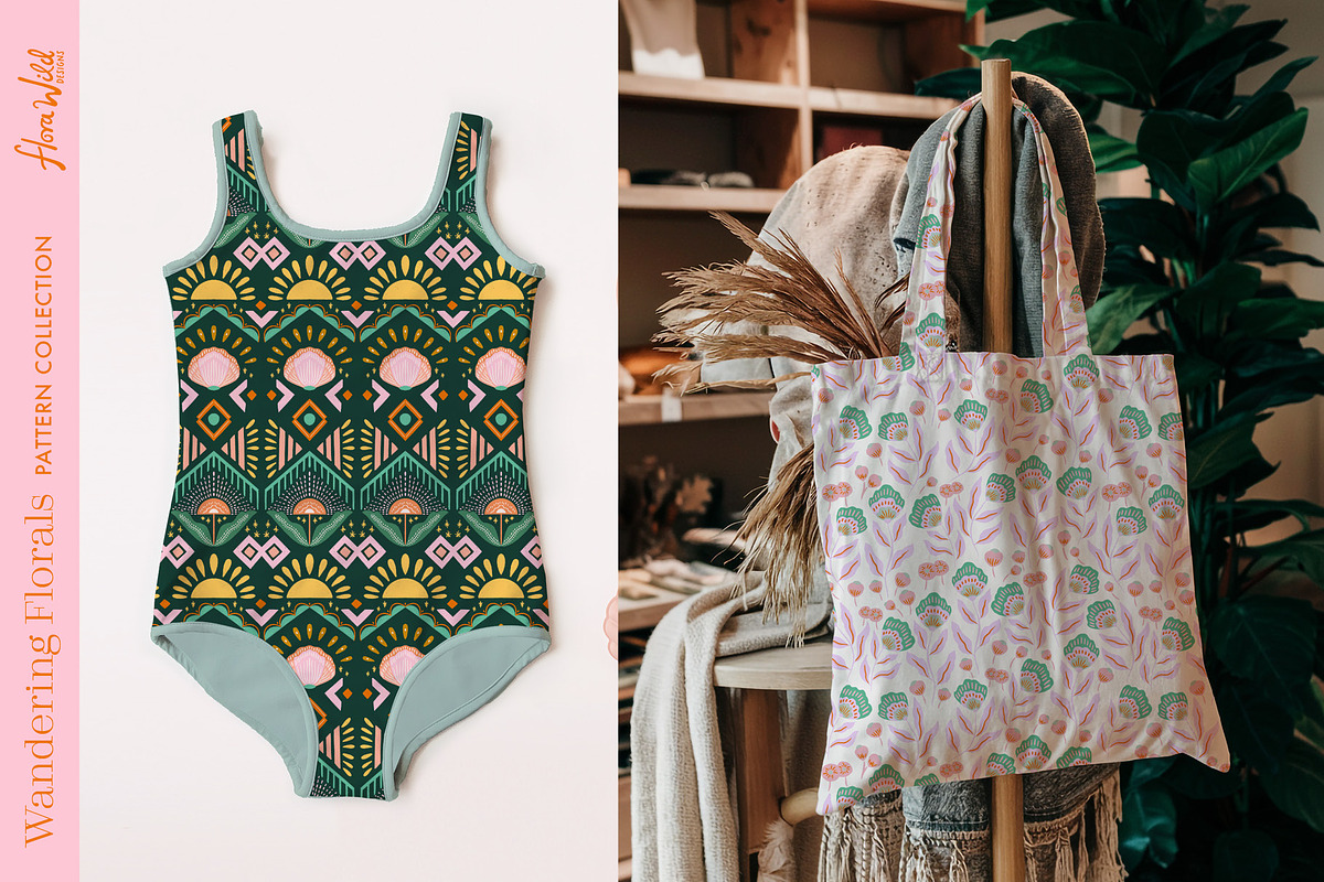 Wandering Bohemian Folk Florals, a Pattern Graphic by Flora Wild Designs (Photo 6 of 10)