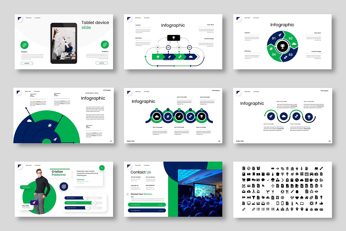 Lauvera – Business PowerPoint Templa, a Presentation Template by Dens Creative Studio (Photo 5 of 6)