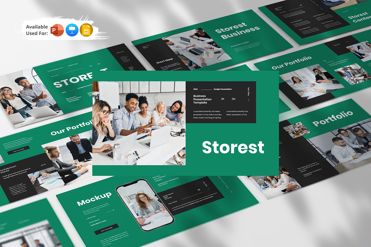 Storest Presentation Template, a Presentation Template by Analogous Temp (Photo 1 of 5)