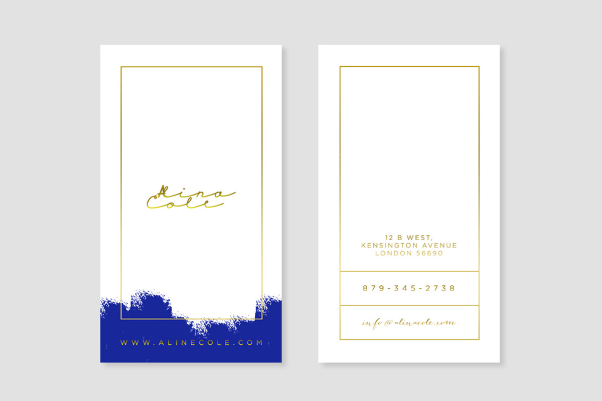 Elegant Painted Business Card preview 4