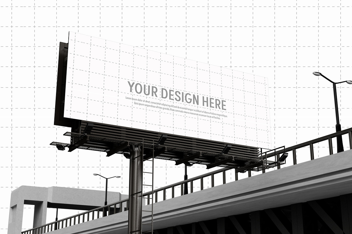 Advertising Billboard Mockup, an Advertising Mockup by Tahtagraphic (Photo 5 of 12)