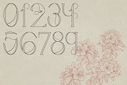 Gladiolus: Elegant Art Nouveau Type, a Serif Font by Megan Mahfoud Studio (Thumbnail 4 of 8)