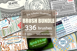 Brush Bundle 336 Vector Brushes