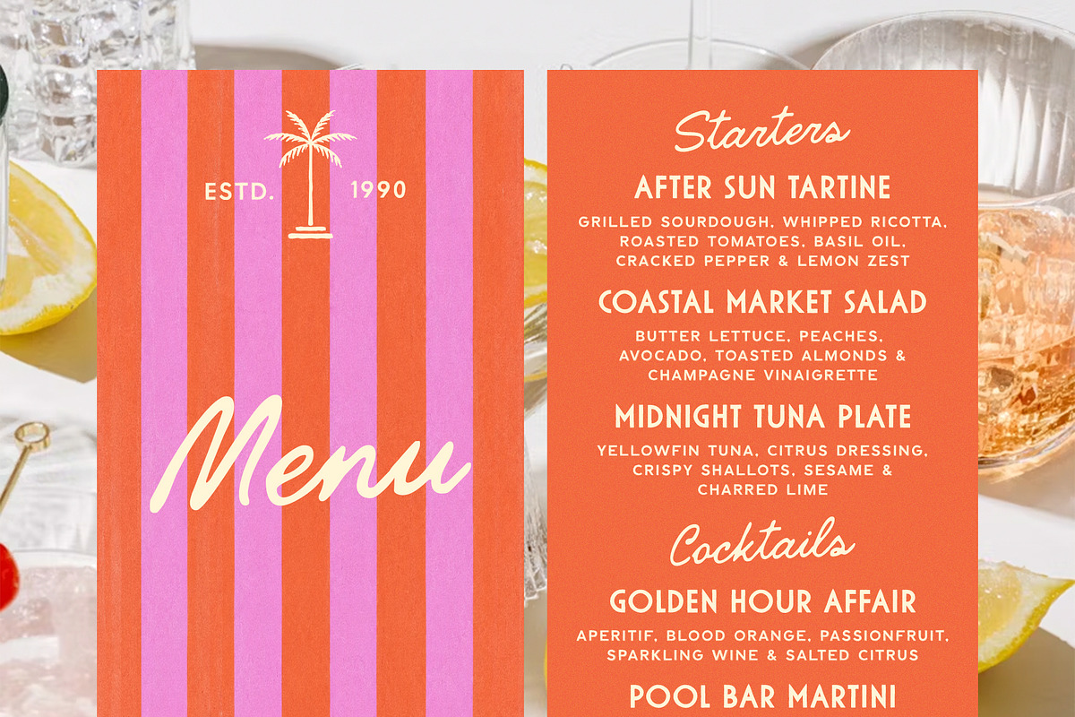 Hotel Paradiso Vintage Font Family, a Handwritten Font by Ayya Studio (Photo 5 of 16)