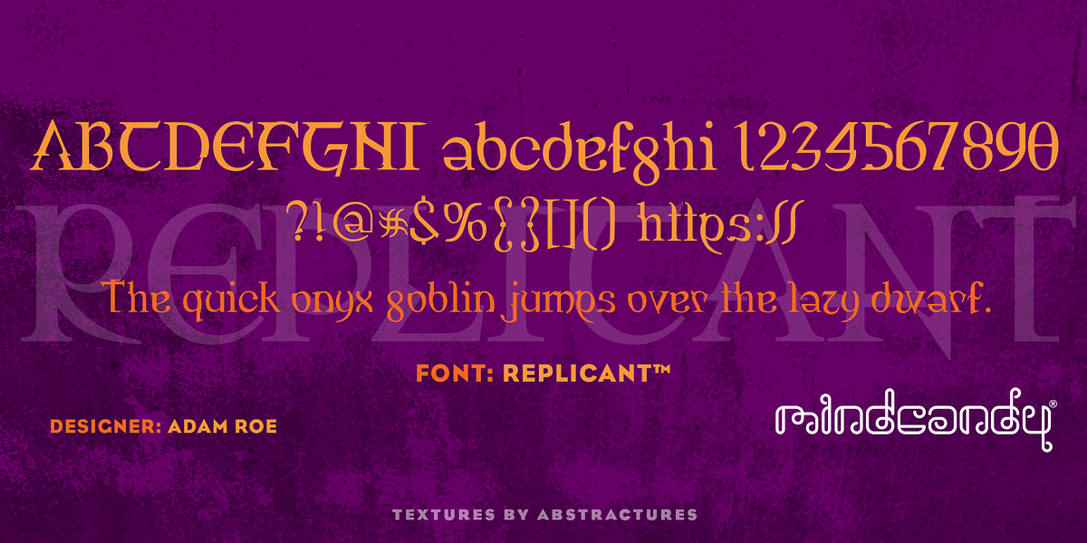 Replicant™, a Font by MINDCANDY