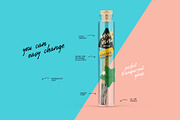 Weed Joint in Glass Tube Mockup, a Product Mockup by easymock 2 (Thumbnail 4 of 12)