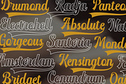 Detourne - Baseball Font, a Script Font by Flawless And Co (Thumbnail 7 of 10)