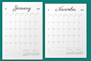 2027 Monthly Planner (MP050-27), a Stationery Template by mikhailmorosin (Thumbnail 3 of 6)