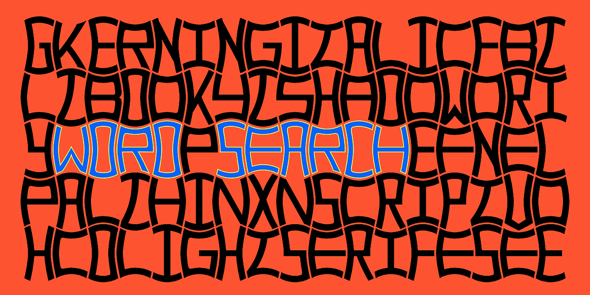 Weaving, a Font by Ingrimayne Type (Photo 4 of 7)