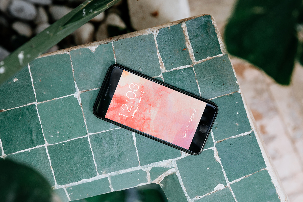 Coral Watercolor Texture Background, a Texture Graphic by in between details (Photo 8 of 9)