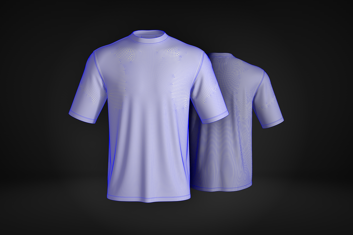 White Men's T-Shirt 3D Model, an Object 3D Model by le-genda (Photo 5 of 10)