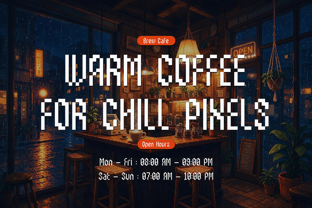 Ercanix | Pixelated Font, a Sans Serif Font by gracetype_studio (Photo 3 of 12)