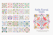 Folk floral tiles clipart, an Illustration by Patishop Art (Thumbnail 9 of 10)