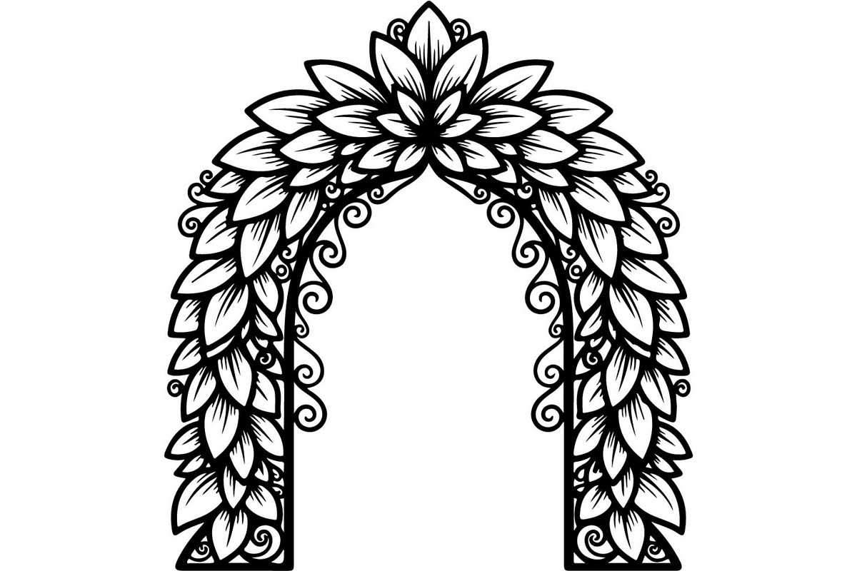 Decorative Arch Window Vector Pack, a Decorative Illustration by Designer_Momina (Photo 12 of 21)