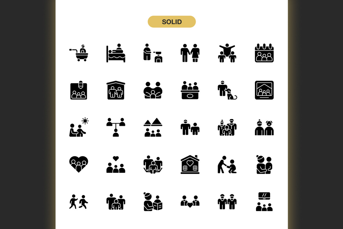 Families Day Icons, an Icon by Spacepixel Creative (Photo 3 of 3)