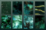 50 Gold & Emerald Watercolor Papers, a Texture Graphic by Photohacklovers (Thumbnail 6 of 8)