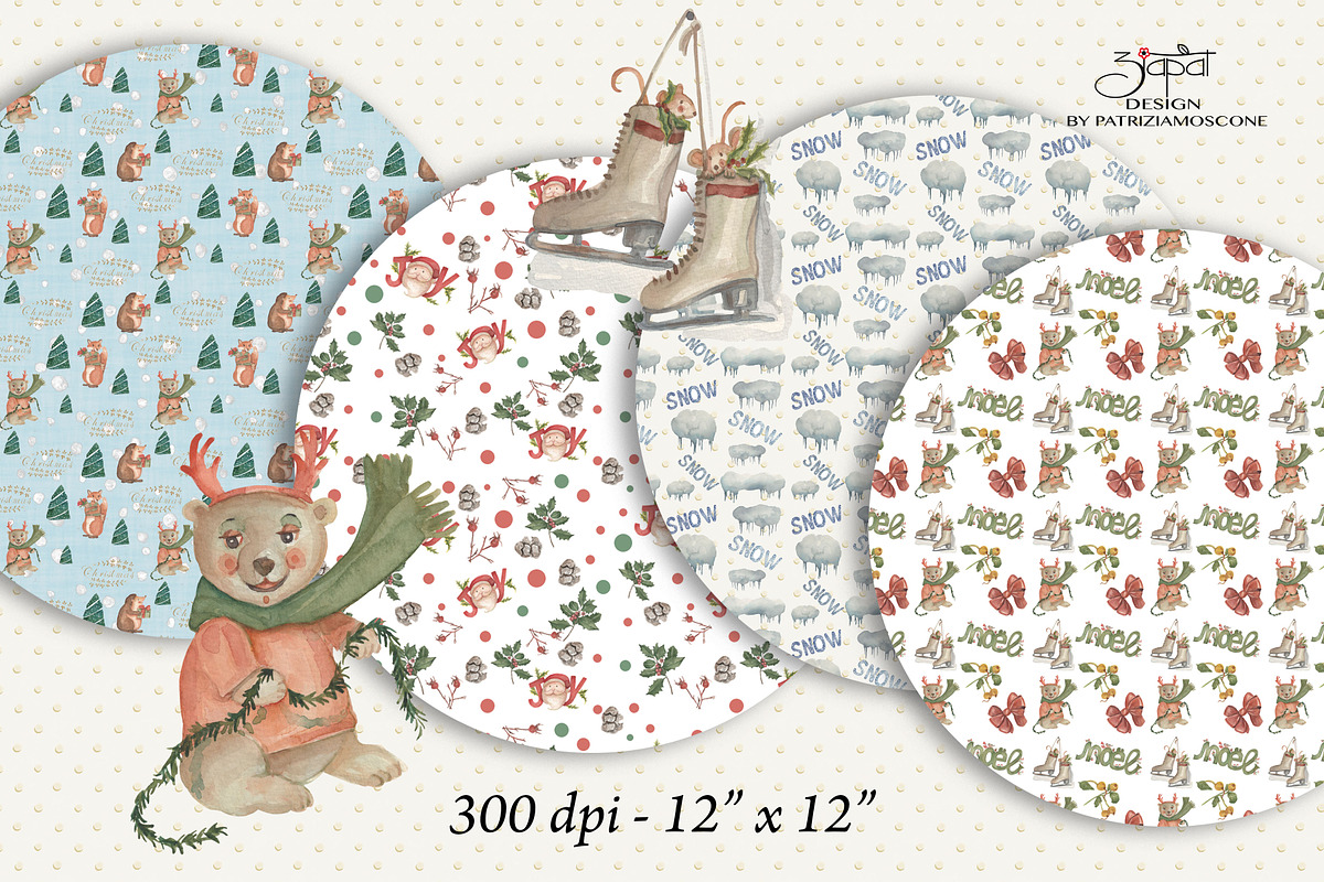 Christmas time clip art, an Illustration by patriziamoscone (Photo 8 of 8)