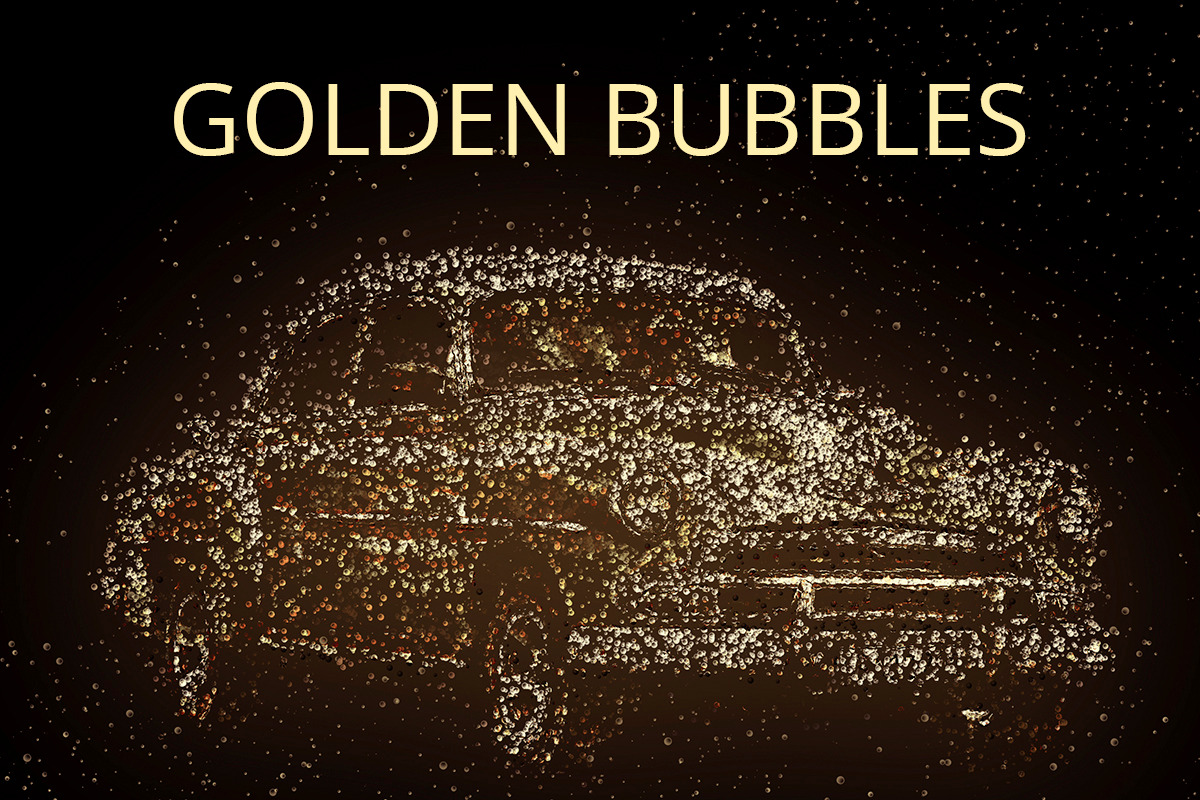 Golden Bubbles Photoshop Action, an Action Add-On by Grishka89 (Photo 1 of 4)
