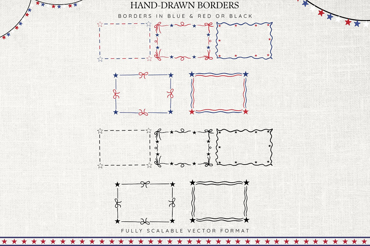 Fourth of July Clipart Bundle, a Seasonal Illustration by Fins and Fiction (Photo 4 of 9)