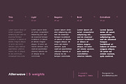 Alterwave - Sans Serif Font Family, a Sans Serif Font by AlienValley (Thumbnail 5 of 9)