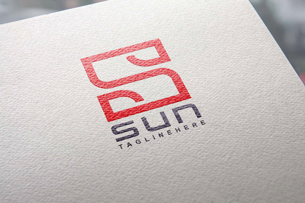 S letter sun ambigram logo, a Branding & Logo Template by Saba Vector (Photo 2 of 3)