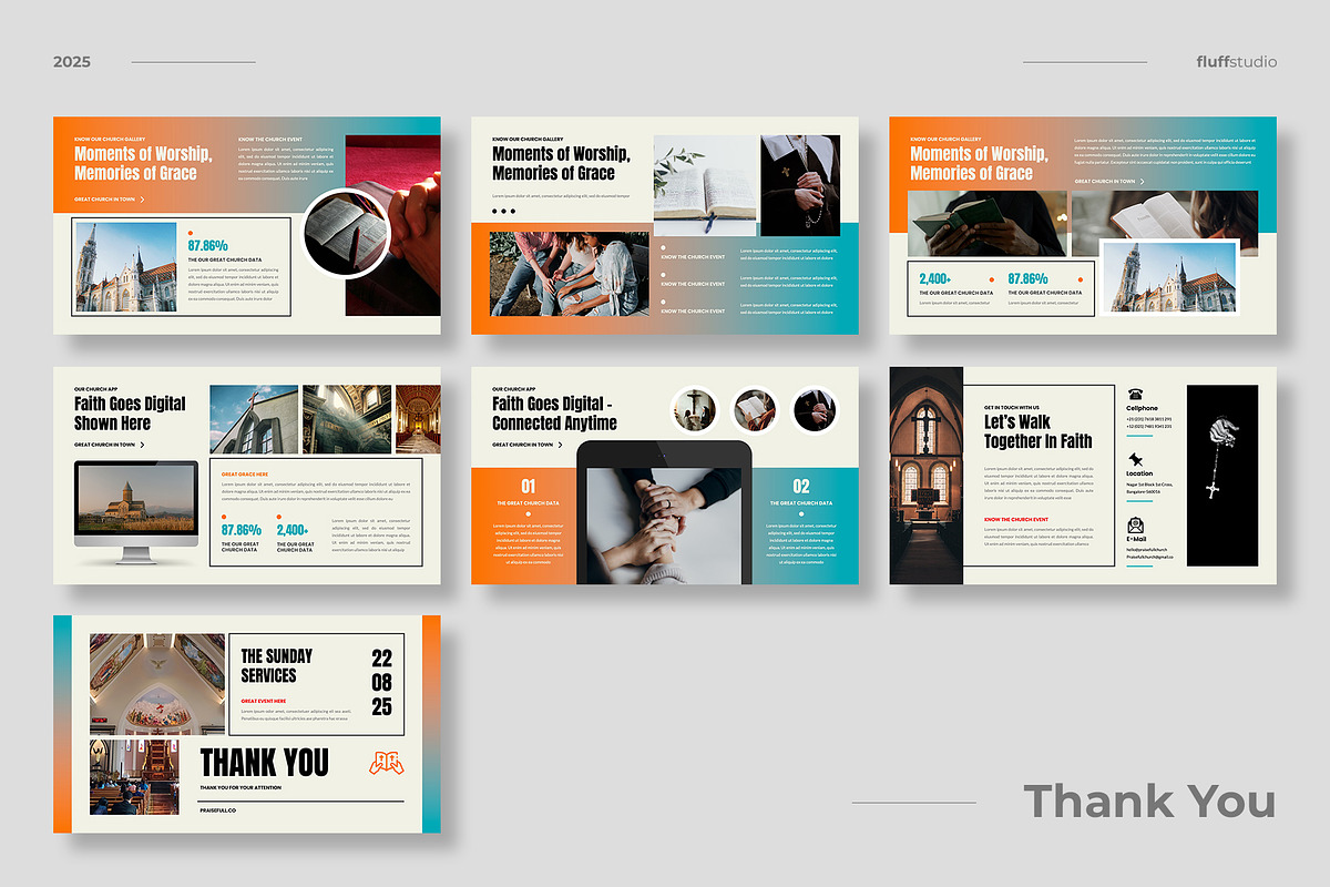 Church Keynote Template, a Presentation Template by fluffstudio (Photo 4 of 4)