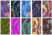 Jellyfish, a Pattern Graphic by Andre_Eva (Thumbnail 8 of 8)
