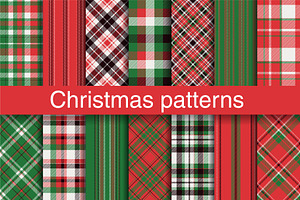 #49 Christmas Background of Plaids, a Pattern Graphic by Plaid4You