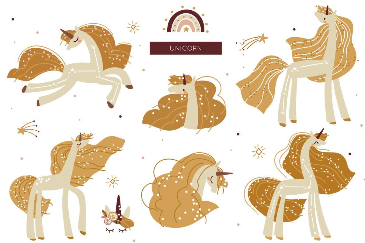 Unicorn, Mermaid, Fairy collection, an Animal Illustration by Magic & Dreams (Photo 3 of 6)