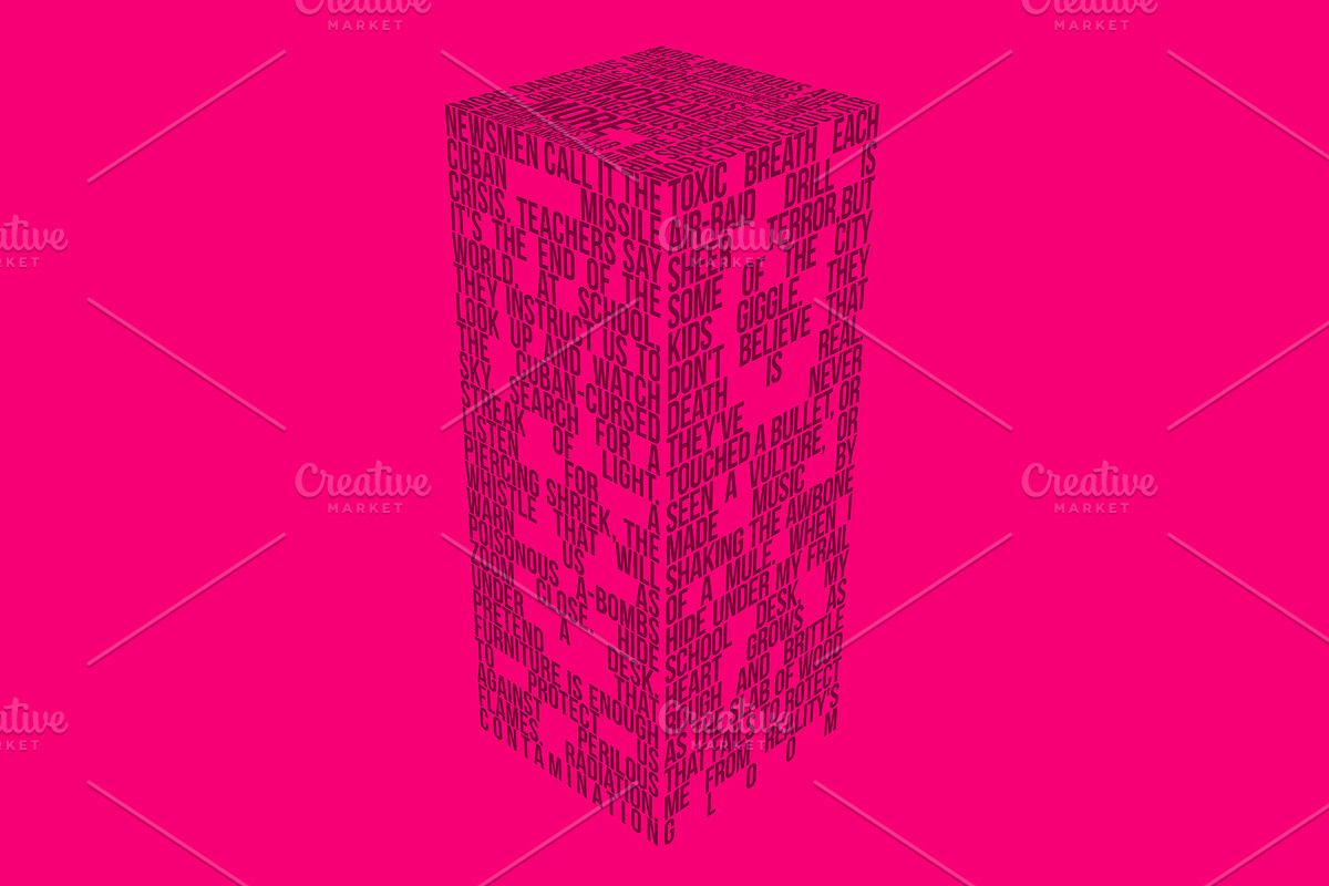 3D Typography PSD Mockup, a Print Template by Sinlatown (Photo 9 of 9)