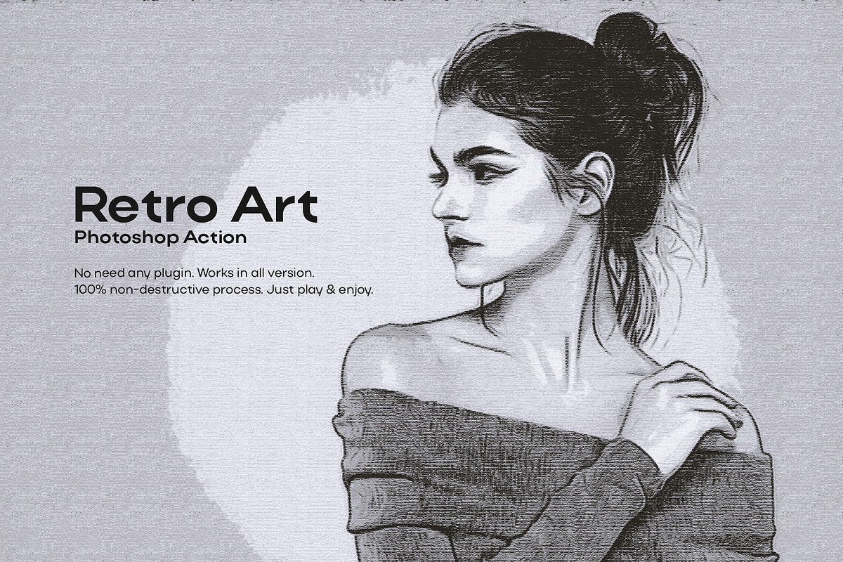 Retro Art Photoshop Action, an Action Add-On by DesignCave (Photo 1 of 5)