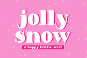 JOLLY SNOW a Vintage Christmas Serif, a Serif Font by Blush Font Co. (Thumbnail 1 of 4)