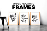Poster Mockup Set, a Print Template by Egor Shkolnikov (Thumbnail 1 of 9)