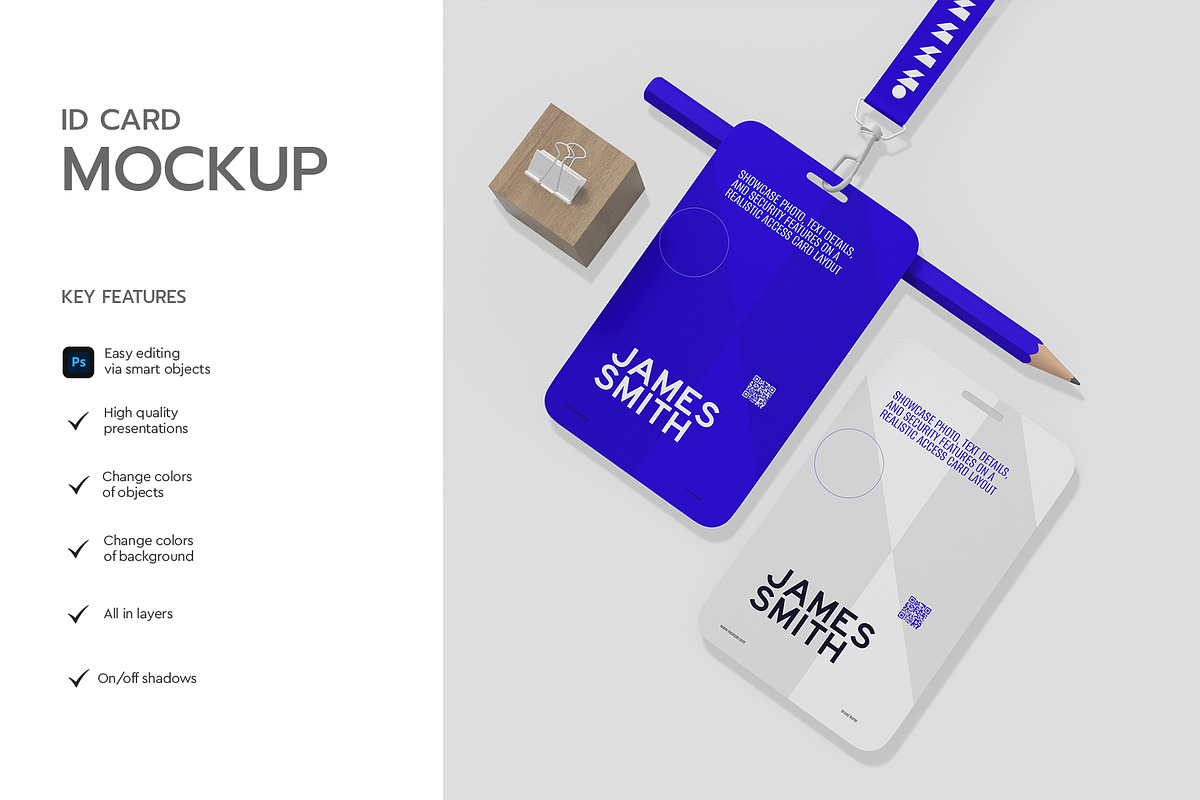 Corporate ID Card Mockup